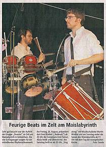 Feurige Beats im Zelt am Maislabyrinth